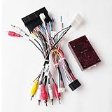 Strpump 16pin Car Radio Stereo Power Retrofit Harness Cable Wire for Hyundai Sonata/IX35/IX45/Tucson Kia K3 with Can Bus Decoder Radio Antenna Adapter USB CAM Adatper