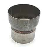 3.5" DE a 4" DE Reductor de tubería de escape de 1 pieza (paquete de 2)