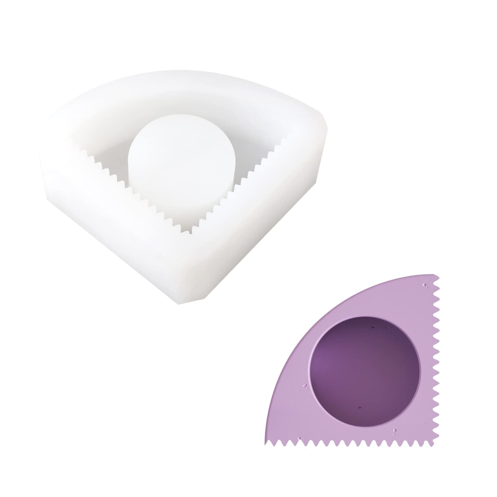 Sector Candle Holder Molds, Silicone Resin Making Epoxy Molds Beeswax Irregular Geometry Columnar Candle Concrete Candlestick molds for Candle Making DIY Crafts