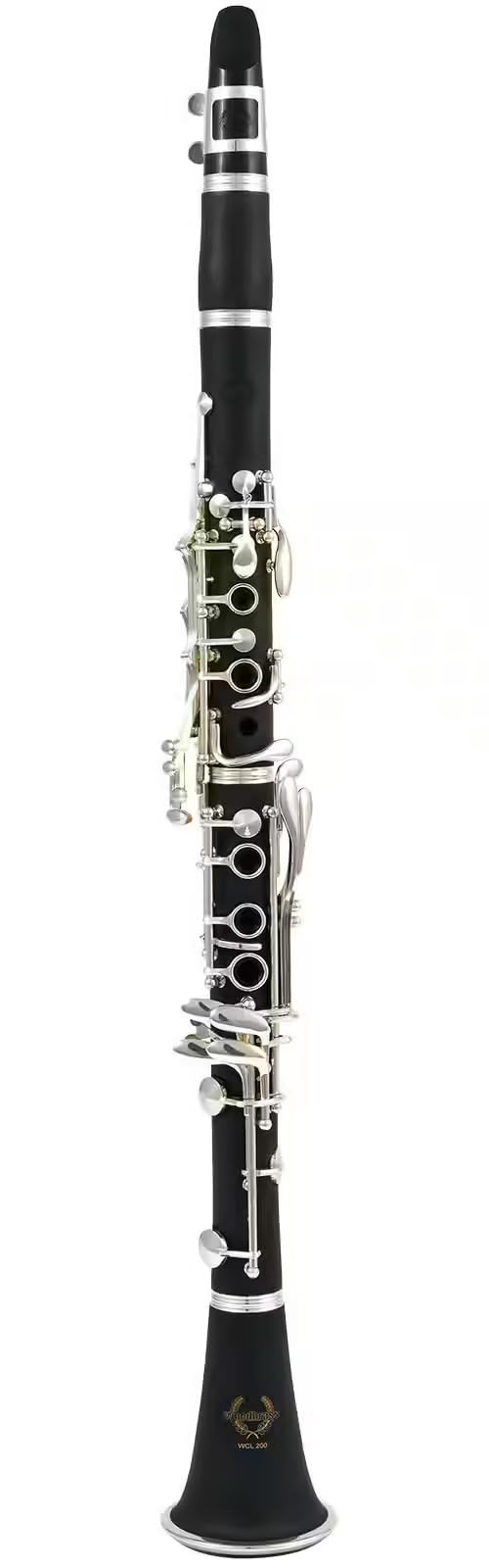 WOODBRASS WCL200 - Clarinete para principiantes (17 llaves, sistema Boehm Woodbrass, cuerpo ABS ligero, sonido claro, funda + accesorios incluidos, ideal para escuela y conservatorio)
