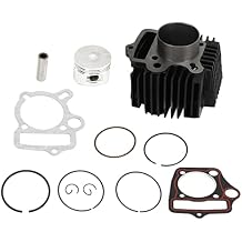 52.4mm Cylinder Rebuild Kit, 110cc Cylinder Piston Kit Control Improves Shifting Ride Perfect Fit for 110 CD110