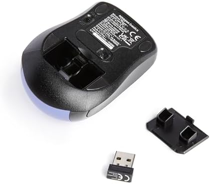 Amazon Basics 2.4 GHz Wireless Optical Computer Mouse with USB Nano Receiver, Portable, Easy Setup, Blue - 3