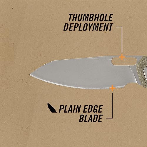 Gerber Gear Slimsada Pocket Knife with Pocket Clip - 3.47" Plain Edge Blade Folding Knife - EDC Gear and Equipment - Micarta - image 2