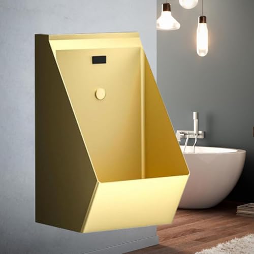 Urinario con sensor de acero inoxidable 304 para hombres, a prueba de salpicaduras, apto para hoteles, diseño compacto con función desodorante