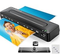 A3 Laminiergerät Laminiermaschine - 5 in 1 Laminiergerät mit Laminierfolien für A3/A4/A5/A6, Heiß und Kalt Laminiergerat Set mit Papierschneider und Eckrunde für den Heimgebrauch Büro Schule Fotos