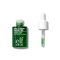 e.l.f. SKIN PLZ Clarify Facial Oil, Face Oil For Treating & Preventing Acne, Helps Calm Redness, Made with Salicylic Acid, Vegan & Cruelty-Free, 1 oz