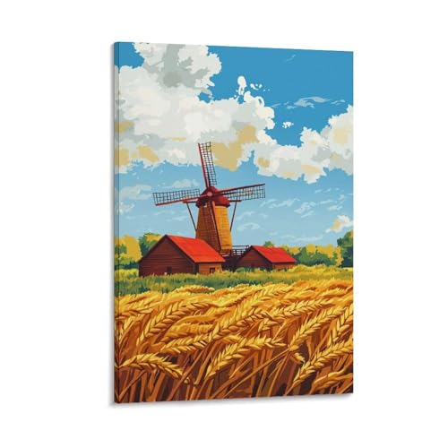 Peinture sur toile tracteur 16x24inch impression haute definition