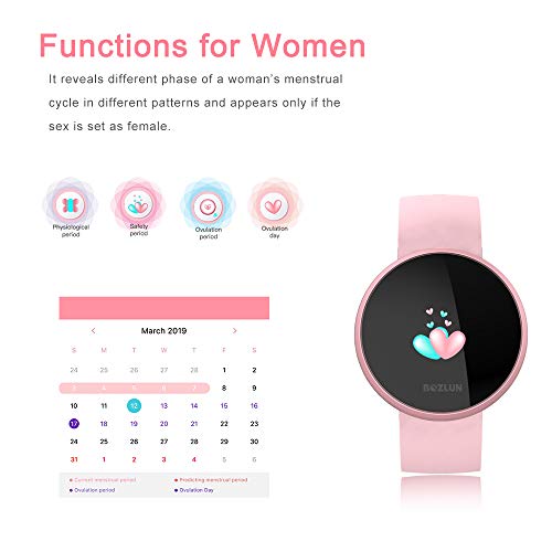 Smartwatch für Männer und Frauen, mit Fitness-Tracker, Pulsuhr mit Farbbildschirm, IP68-wasserdicht, Auto-Wake-Bildschirm