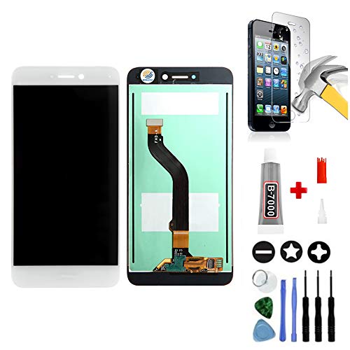 Mobilevie Pantalla Táctil + Pantalla LCD Original Montaje de Préstamo para Huawei P8 Lite 2017 Blanco + Herramientas Cover