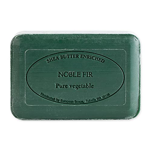 Image of Pre de Provence Artisanal Soap Bar, Enriched with Organic Shea Butter, Natural French Skincare, Quad Milled for Rich Smooth Lather, 8.8 Ounce, Noble Fir