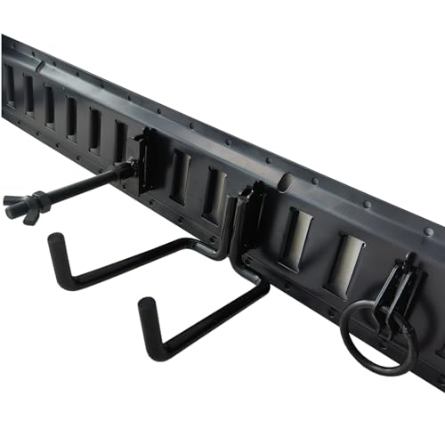 FishYuan E-Track Tie-Down Rail, 4PCS 3-FT Steel Rails w/Standard 1"x2.5" Slots, Compatible with O and D Rings & Tie-Offs and Ratchet Straps & Hooked Chains, for Cargo and Heavy Equipment Securing by FishYuan - Used condition - Image 7