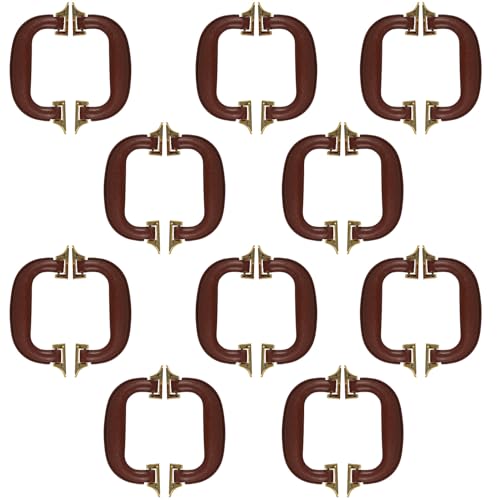 Poignées pour valise plastique brun foncé de rechange boîte à outils étuis voyage lot de 20