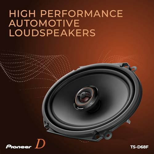 Image of PIONEER D-Series TS-D68F 6 inch x 8 inch 2-Way Coaxial Car Speakers 280W Max