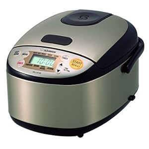 Zojirushi NS-LHC05 Micom Rice Cooker & Warmer, Stainless Dark Brown, 3 Cups Uncooked