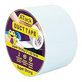 ATack Super Strong Duct Tape, White, 3 Inches x 30 Yards Waterproof Duct Tape for Outdoor, Indoor, School and Industrial Use | Heavy-Duty, Waterproof and Weatherproof