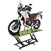 Produktbild TRUTZHOLM Motorradhebebühne hydraulisch Tragkraft 450 kg Motorradheber Nutzbreite 55 cm Hubbereich 18-84 cm abnehmbare Auffahrrampe 4 Halteösen 45° Vorderradklemmung Parallelheber Hebebühne (Grün)