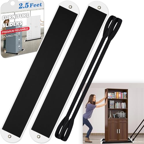 Comparison: Best Hardwood For Cabinets 9 2 Pcs Large Appliance Slider with Pull Strap,Pull Furniture Slides,Moving Furniture Gliders Heavy Duty Sliding Sheet for Moving Heavy Furniture,Cabinets,Safes on Carpet and Hardwood Floor (2.5ft)