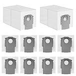 10 Pack Dust Bags for Roborock QV 35S/Qrevo Series/35A/Qrevo S5V/Saros /10R/Z70/Qrevo S/Qrevo Pro/Qrevo Curv/Qrevo Edge/QR 598/798 Vacuum Cleaner Accessories, 3L High Capacity Dust Bag