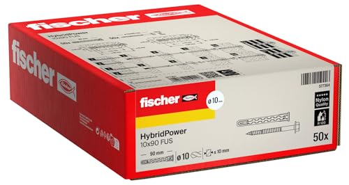 fischer 577364 HybridPower 10 x 90 FUS, dowels for Highest Load Capacity and Safety Easy Installation Without Setting Tools - Image 2