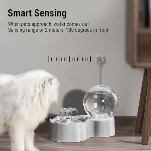 Fuente de agua automática para gatos 2.5L capacidad miniatura 4