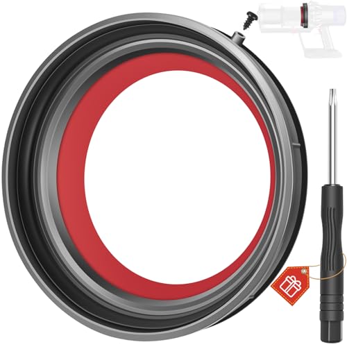 RUKHOOL Anillo de Sellado Fijo de Cubo de Polvo para Dyson V10 Recambios Cubo Piezas de Repuestos Partes de reparación aspiradora Accesorios Destornillador