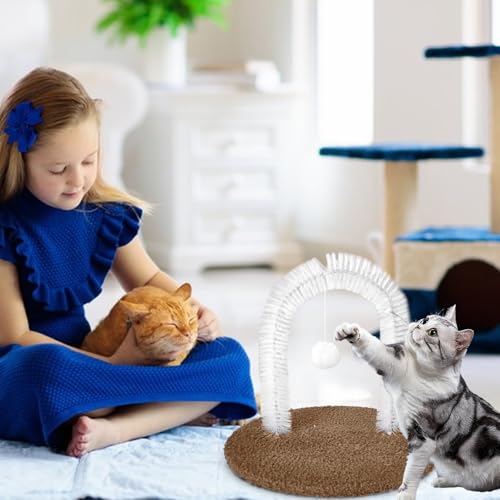 Arche de massage pour chat résolvant les problèmes de poils et griffades - 3