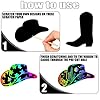 JarThenaAMCS 60 Pcs Western Cowboy Scratch Paper Craft Kits Cowboy Hat Boot Scratch Cards Ornaments with Ribbon & Wood Styluses for Party DIY Crafts Painting Supplies #2