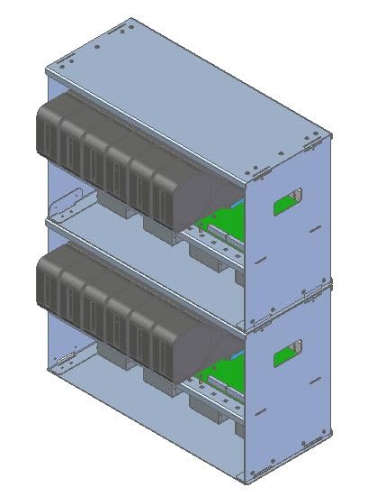 Boîtier IA S-CASE 4 RAW open air en acier brut pour minage crypto