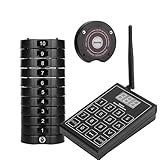 【FACILE À UTILISER】: Améliorez l'efficacité du restaurant. Après avoir passé commande, le serveur remet le bipeur au client. Lorsque le plat est prêt, le serveur appelle le bipeur et le client récupère sa commande. Les clients peuvent s'asseoir et se détendre après avoir passé commande, évitant ainsi la file d'attente au bar.