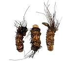 12-13' Tree Spirit Mask Bamboo Root Tiki Bar Deco Hand Crafted Sculpture African Wall Decor
