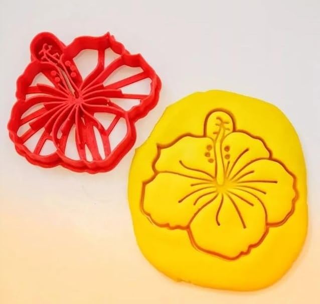 T3D Hibiscus Flower Plastic Cutter