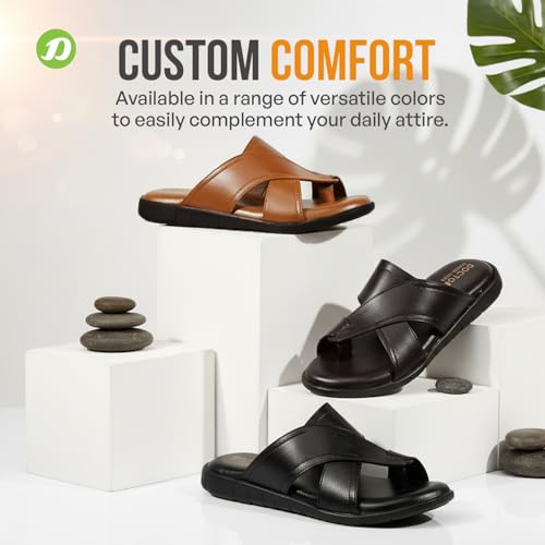 Image of DOCTOR EXTRA SOFT Men's Memory Foam Cushion Footbed Sandals /Chappal for Adults with Adjustable Strap| Diabetic & Orthopedic|LightWeight Comfortable Stylish & Anti-Skid| Dr.Slippers & FlipFlops Gents A-02
