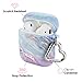 Velvet Caviar Compatible with AirPods Case 2nd and 1st Generation - Cute Protective Hard Cover for Women - Holographic Pink Blue Marble