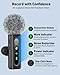USB C Lavalier Microphone Wireless Mini Mic for Type-C Android Phone/Tablet/PC Video Recording Clip-on Mics with Rotatable Clip&Denoise Recording, Ideal for Vlog Tiktok Youtube Podcast Content Creator