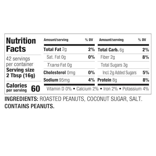 Betterbody Foods, Peanut Butter Powder, 24oz