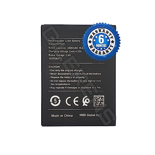 Image of Original V3760T Battery for Nokia C2 Model:V3760T Battery with 6 Months Warranty**** (P235)