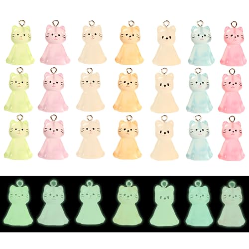 Pendentifs de chat phosphorescents pour personnaliser vos clés