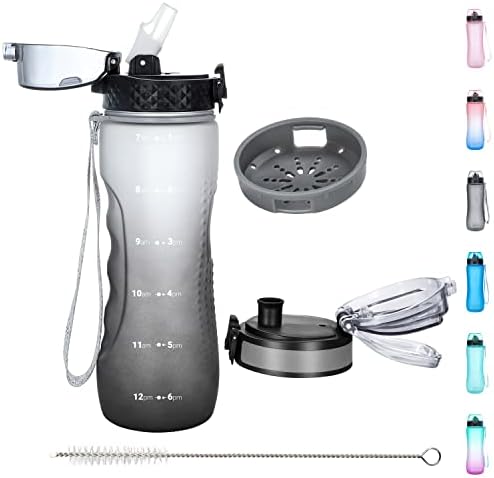 A closer look at Filtered Water Bottle With Straw