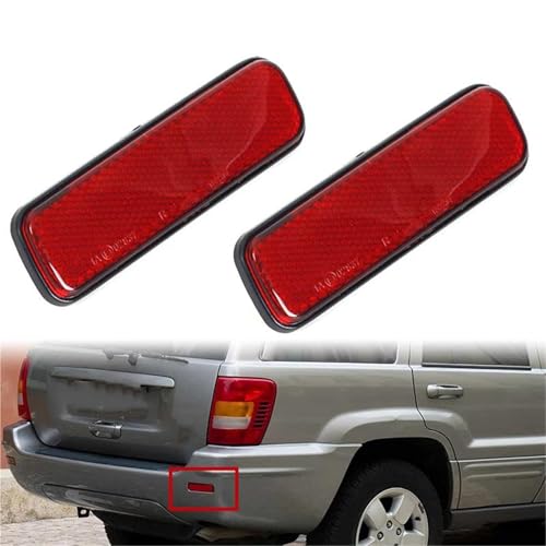 Reflectores parachoques trasero Jeep Grand Cherokee 2006 anticolisión 2