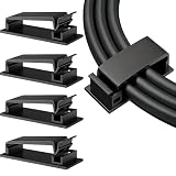 4 Pack Cable Clips for Desk Cord Organizer Holder Wire Management Clips for Office Home Cable Storage