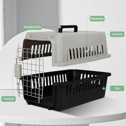 Haustierkäfige für Hunde, tragbare Hundehütte für drinnen und draußen, belüfteter Haustierkäfig mit Trennwänden, ideal für Reisen und Zuhause, langlebig und leicht zu reinigen-3