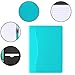 Gorbado Mini Padfolio/Junior Portfolio Folder Case, Business A5 Binder Organizer Notepad for Men Women, 5 x 8 Writing Pad Included, Columbia Blue