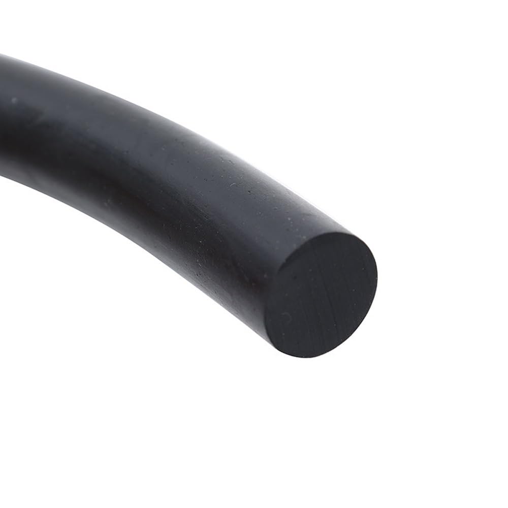 Anyaciy One Color Sponge Sealing Strip 1M Solid Black Nitrile Rubber Strip, Diameter 2-20Mm Cord Nbr Seal Gasket, Round Stripping