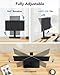 HUANUO Monitor Stand, Freestanding VESA Mount for 13 to 34 Inch Screens, Holds up to 44lbs, 5 Height Options, Swivel Desk Stand Riser With 360 Rotation, VESA 75x75mm/100x100mm