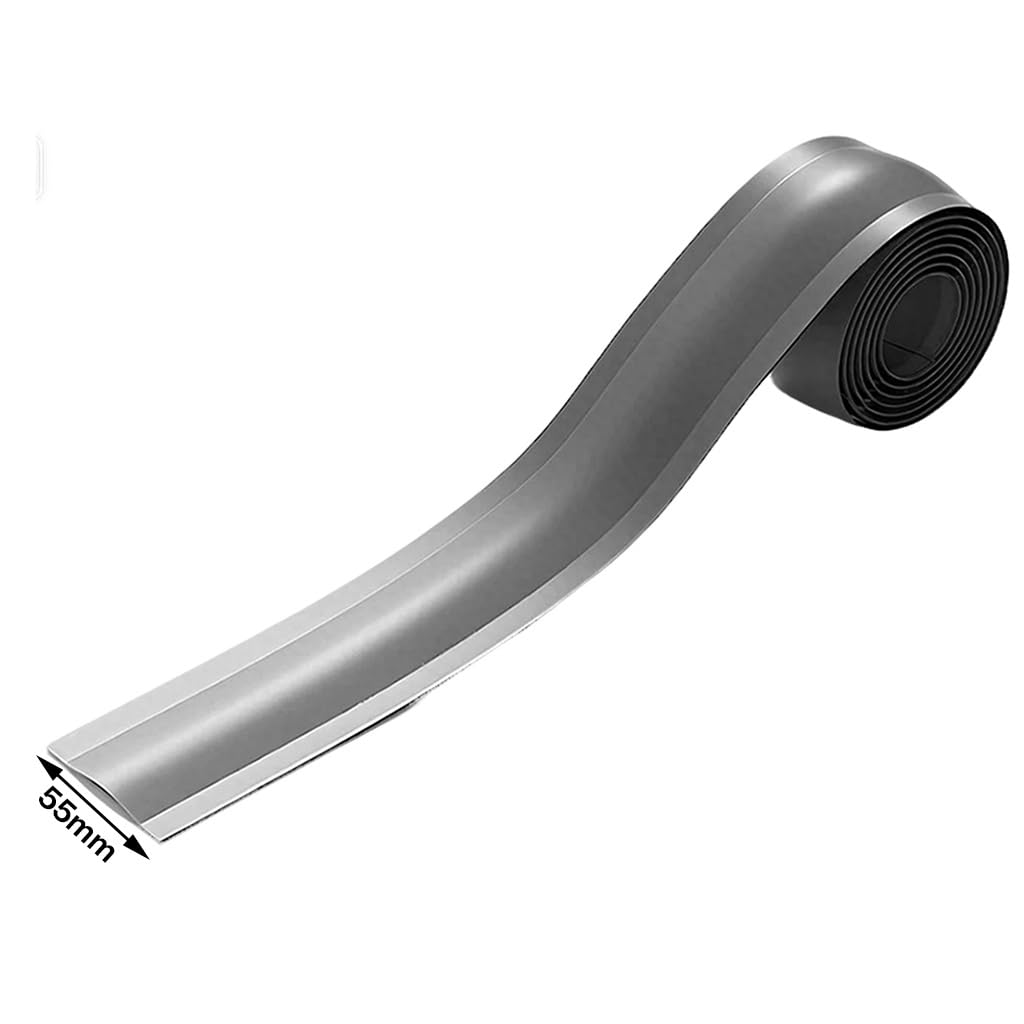 Cubrecables para Suelo，Protector De Cables Flexible Autoadhesivo De PVC para Paredes Y Esquinas，Fácil De Desenrollar/Ancho del Escondecables: 55 Mm(Blanco,10M)