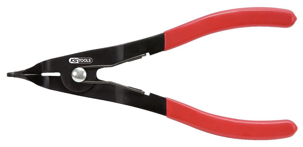 Ks Tools Schwarz, Rot 115.1048 20Mm Locking Ring Plier With Corrugated Tips