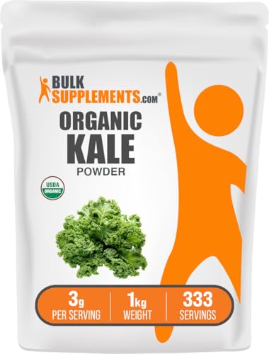 BulkSupplements.com Organic Kale Powder - Greens Powder, Superfood Supplement - Vegan & Gluten Free,