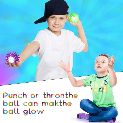 12 Stück Igelball, Leuchtball, Igelbälle Leuchtspielzeug Kinder, Igelball Weich Kinder, Geschenke Kindergeburtstag Mitgebsel, Give Aways Kindergeburtstag, Party Gadgets Kleine Geschenke Jungen Mädchen