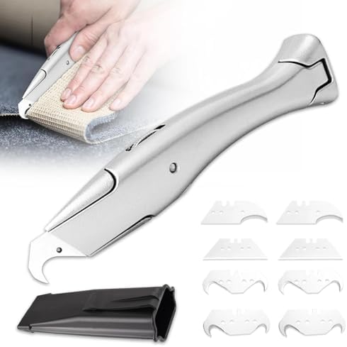 Professional universal cutter cutter (8 blades, plastic protectors, ideal for cutting PVC floors