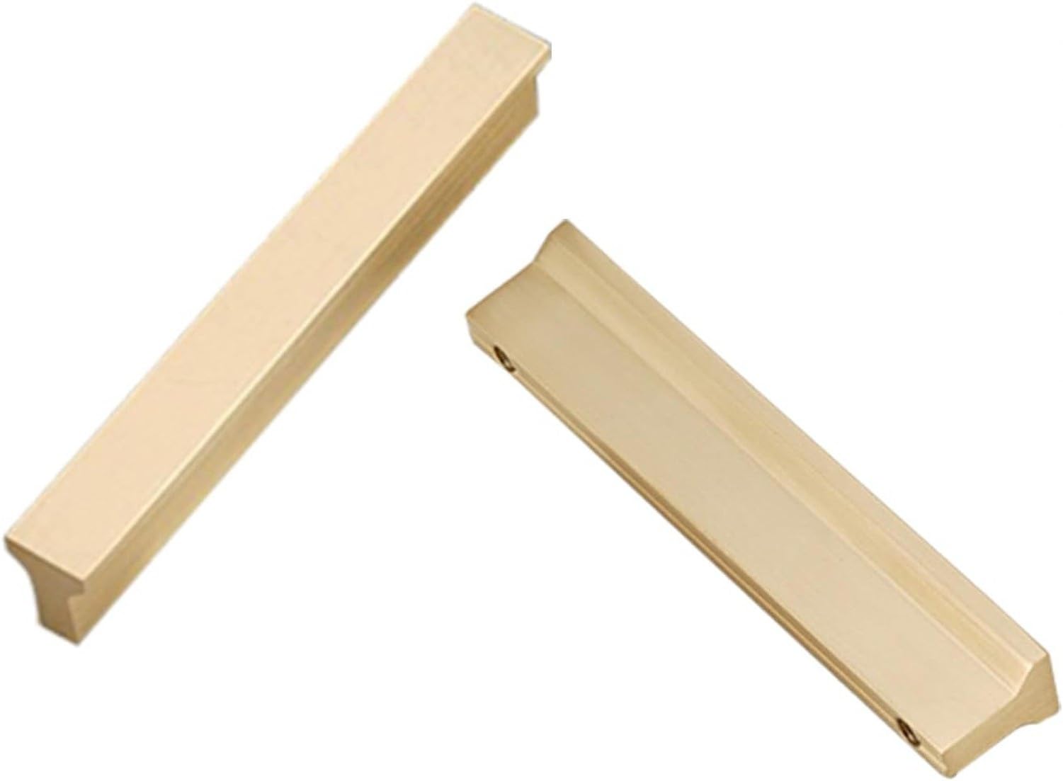 Gold Messinggriff Küchenschrank Retro, 2er, Gold, Hole spacing:192mm/7.6in